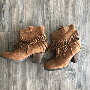 Sbicca Vintage Collection Fringe Boots- Size 7.5